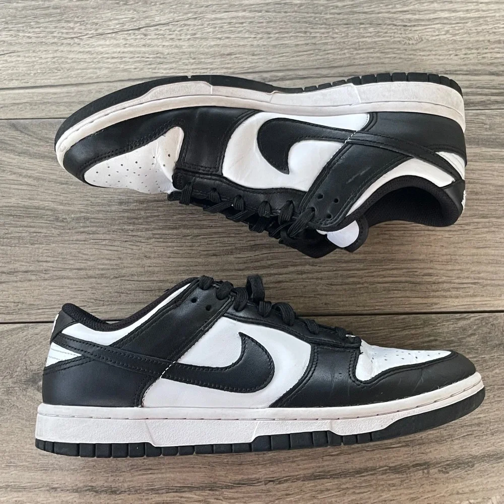 Nike‎ Dunk Low Panda Shoes Women Size 8.5 Black White Sneakers DD1503-101 Retro